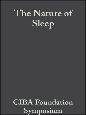cover image of The Nature of Sleep